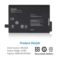 For Maquet Rechargeable Battery RRC2024 14.4V 6600mAh 95.0Wh 410028-04 REF6882607