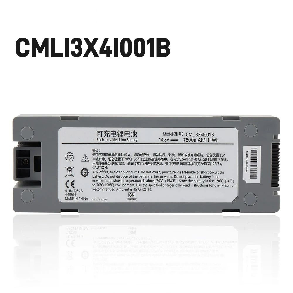 CMLI3X4I001B 14.8V 7500mAh battery for Comen S8 Deﬁbrillator Monitor