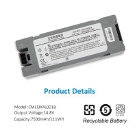 CMLI3X4I001B 14.8V 7500mAh battery for Comen S8 Deﬁbrillator Monitor