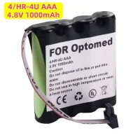 4/HR-4U AAA 4.8V 1000mAh Camera NI-MH Battery Pack for Optomed Finland SMARTSCOPE M5 Handheld Fundus