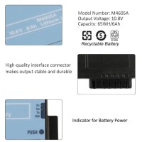 Battery M4605A 6000mAh For Philips Intellivue MP20 MP30 MP50 MP70 M8001A M8002A