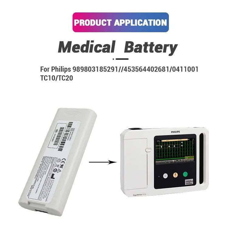 Rechargeable Battery 989803185291 453564402681 For PageWriter TC10 TC30 TC20 TC50