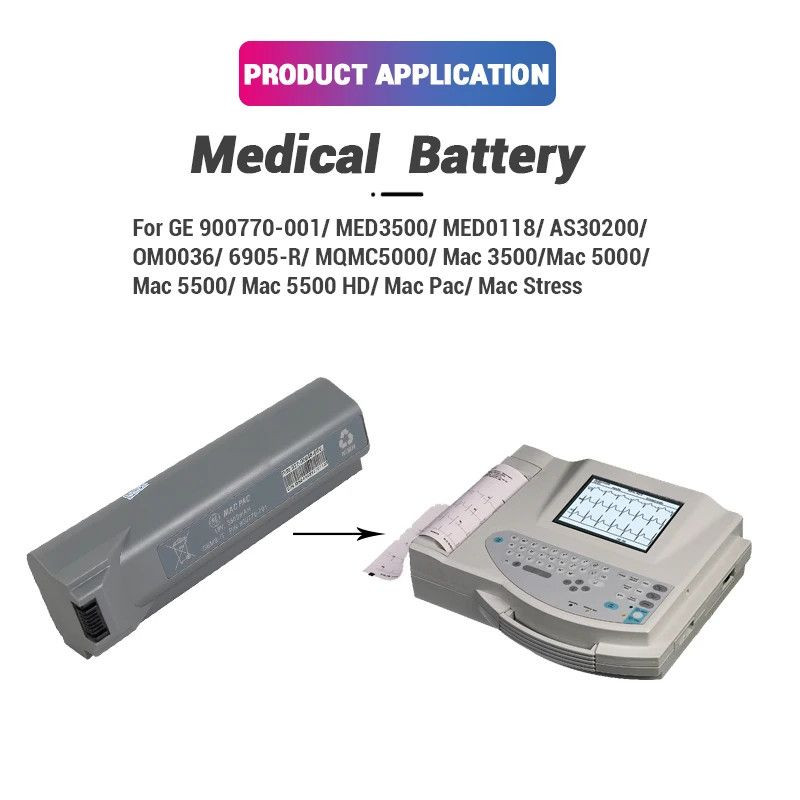 900770-001 GE Marquette Battery for MAC3500, MAC5000, MAC5500