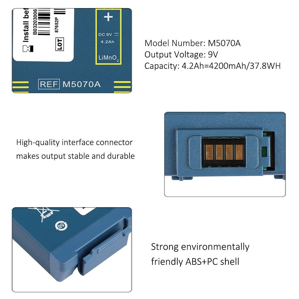 M5070A Battery Replacement For Philips HeartStart Home Defibrillator M5066A M5068A 110300 M5067A