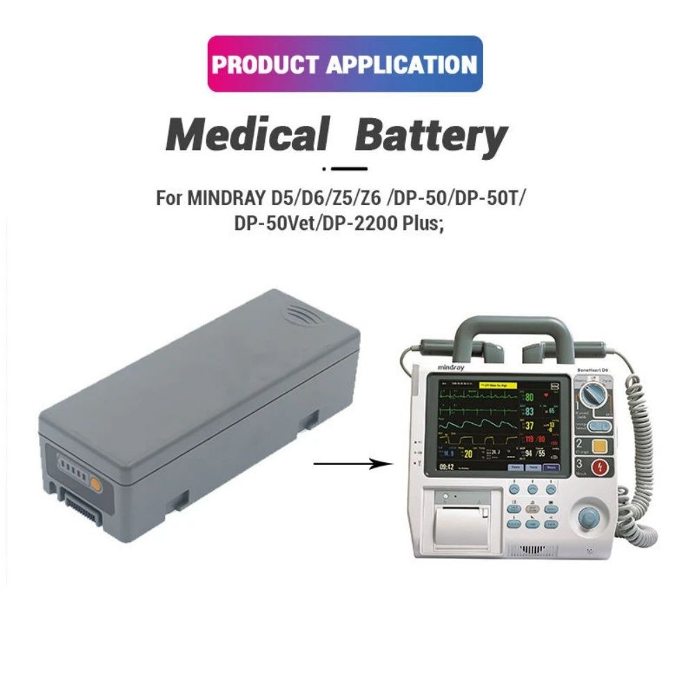 LI34I001A Defibrillator battery for Mindray BeneHeart D5 D6 Z5 Z6 DP-50 DP-50T DP-50Vet