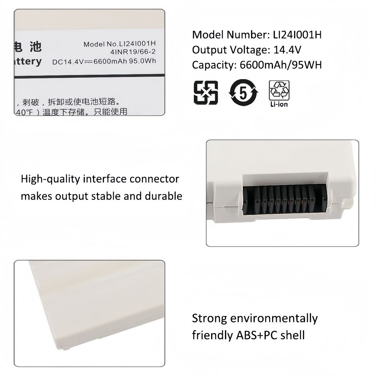 LI24I001H Replacement Battery for Mindray SV300 SV60 SV70