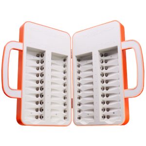 40Slot Battery Charger for 40pcs AA AAA Rechargeable Batteries Advanced Multiple Battery Charger - Handle Design