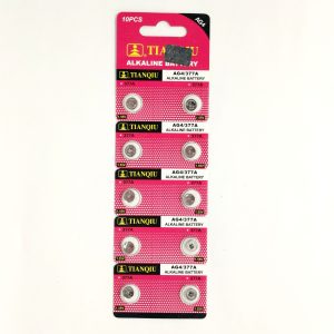TIANQIU AG4 Alkaline Cell Battery 377A 377 LR626 SR626SW 20mAh Long Lasting Button Batteries for Toys Remote Camera