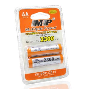 MP® AA Batteries Rechargeable NiMH 2300mAh Everyday Battery