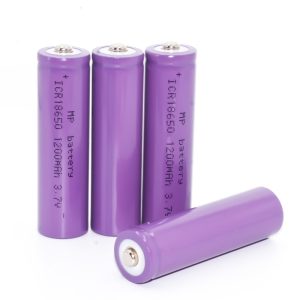 High Quality ICR18650 Li-ion Rechargeable Battery 3.7v 1200mAh for mini fan,Flashlight, Solar Light