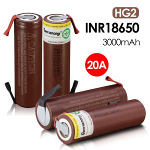 QanYUloong®3.7V 18650 Lithium Battery HG2 3000mAh 20A Discharge Rechargeable battery +DIY Nickel For 18V Tool Battery