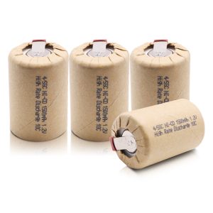 4/5SC 1.2V 1500mAh Sub C Rechargeable Battery 10C Discharge for DIY Nickel Screwdriver Electric Drill Flashlight Sub C Batteries