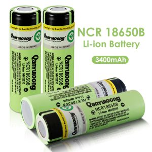 QanYUloong®100% New Original NCR18650B 3.7V 3400mAh 18650 Lithium Rechargeable Battery For Flashlight Batteries Power Bank
