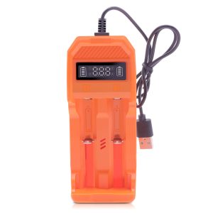 New Style 2 slots Micro USB 4.2v Lithium ion Portable Rechargeable Battery Charger for 14500 18350 18500 18650 Lithium Battery