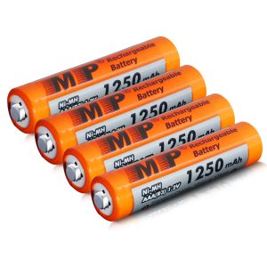 MP® Rechargeable AAA Batteries 1250mAh High Capacity 1.2V NiMH Low Self Discharge Rechargeable AAA Battery,Storage box packing