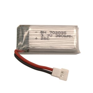 3.7V 380mAh 25C 702035 Rechargeable Lipo Battery for Quadcopter RC Drone Spare Parts