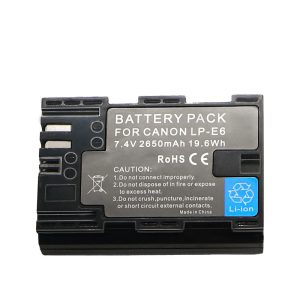 LP-E6 Battery for Canon EOS 60D 70D 6D 7D 7D2 5D2 5D3 5DS 5DSR 60Da 5D Mark II III IV 80D R DSLR Cameras