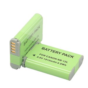 NB-12L NB12L Battery for Canon PowerShot G1 X Mark II , PowerShot N100, VIXIA mini X Camera Batteries