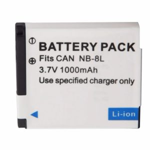 Rechargeable Li-ion Battery NB-8L NB8L For Canon PowerShot A3000 A3100 A3200 A3300 A2200 A1200 IS Batteries