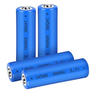 ICR14500 800mAh 3.7V Li-Ion Rechargeable Battery For LED Flashlight Remote Control Camera