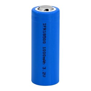 3.2V IFR18500 Rechargeable Lithium Battery LiFePo4 cell 1000mAh for Solar LED Light E-bike Power Tools