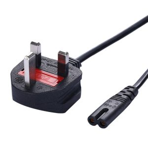UK AC Power Cable Figure 8 IEC C7 Power Supply Extension Cord For Laptop Battery Charger Portable Radio PSP 3 4