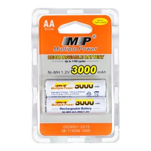 New Style MP®100% Original AA Rechargeable Batteries 3000mAh 1.2V Ni-MH AA Pre-Charged Rechargeable Battery LR6 For Toys Camera Microphone